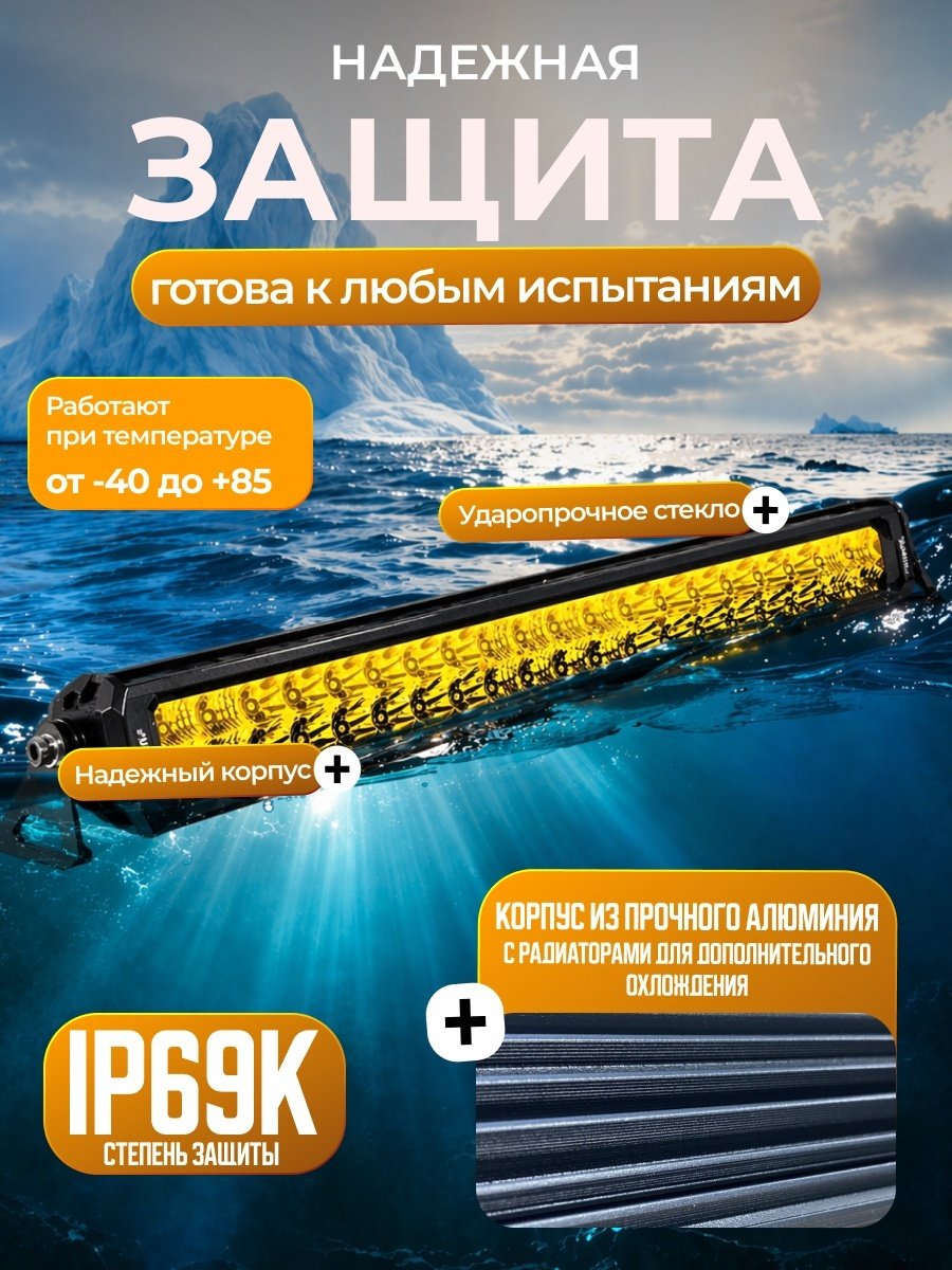 AURORA светодиодная балка ALO-T-D6D1-20 200 Вт прямоугольная купить,72800