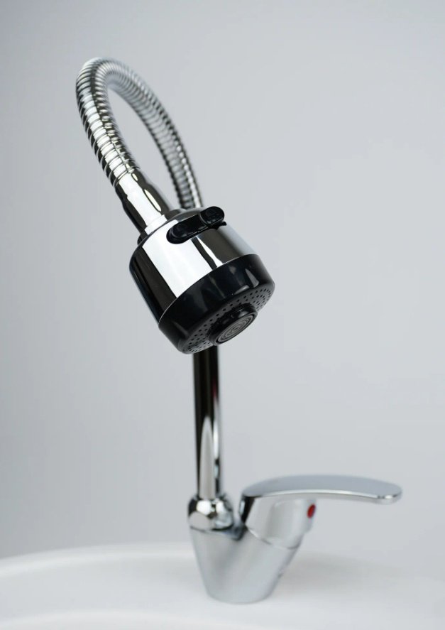 Смеситель с гибким изливом Cronwil CB042-58M, ЦАМ, цвет хром купить,30100