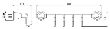 Potato набор крючков P7214-4 1 шт, металл купить,30500