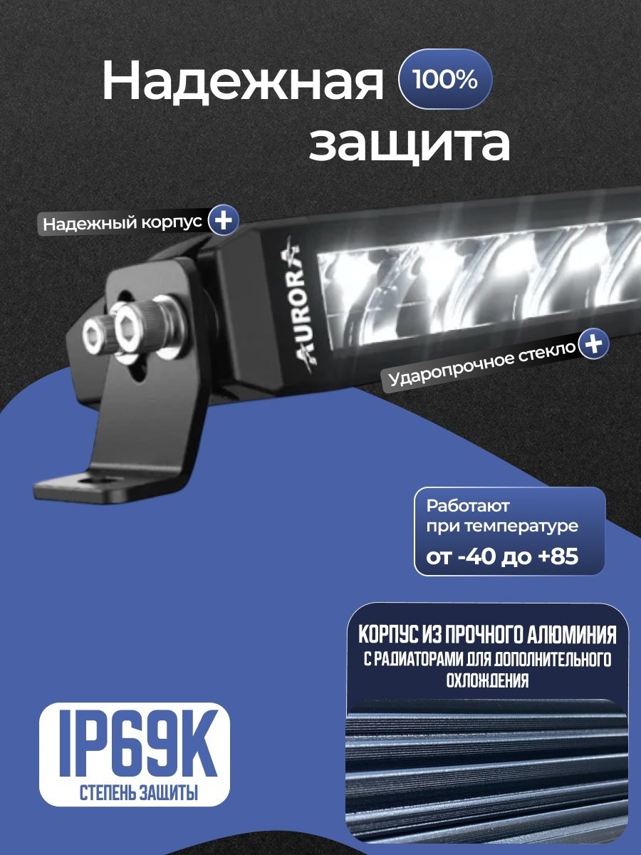 AURORA светодиодная балка ALO-S6-20-R5H1-A 300 Вт прямоугольная купить,95300