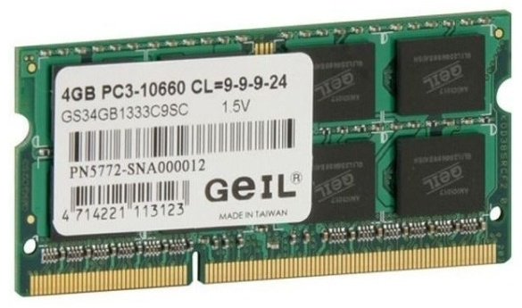 Оперативная память Geil GS34GB1333C9S 4 Гб купить,NaN