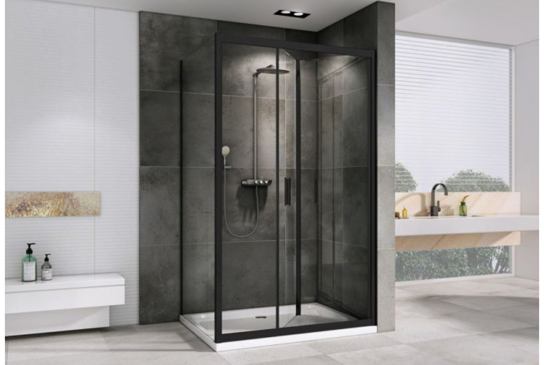 Душевое ограждение Abber двухстенное AG07090B-S70B, 700х1950 мм купить,NaN