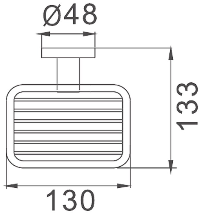Haiba мыльница HB 8702-1 1 шт, металл купить,30490
