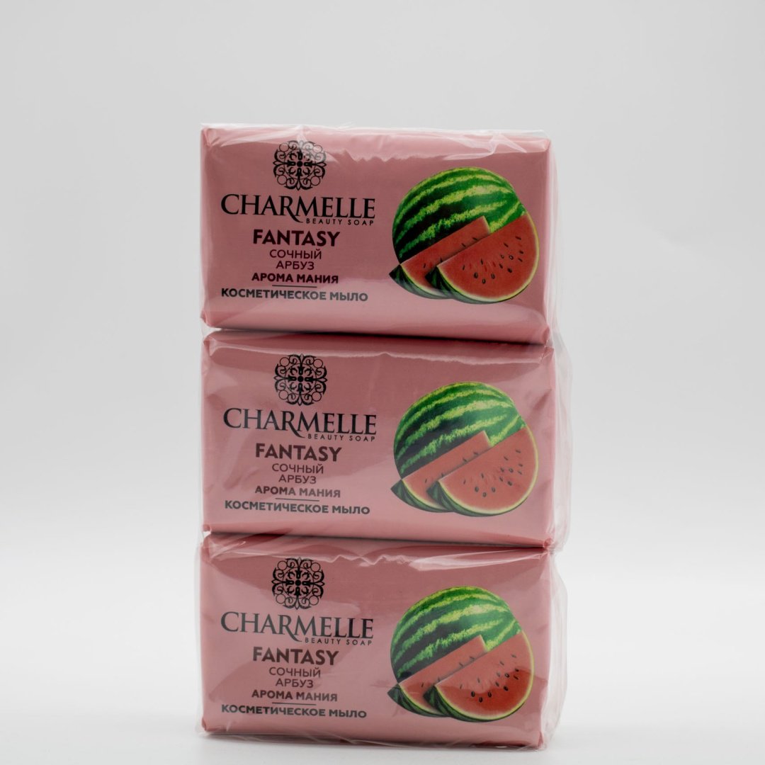 Кусковое мыло туалетное Charmelle Fantasy Сочный арбуз 140 г по 6 шт купить,2699