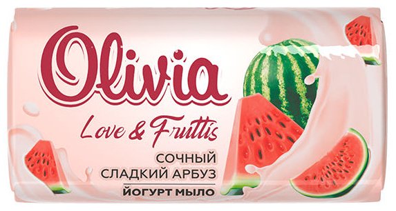 Кусковое мыло туалетное Olivia Love & Fruttis Сладкий Арбуз 140 г по 6 шт купить,2649