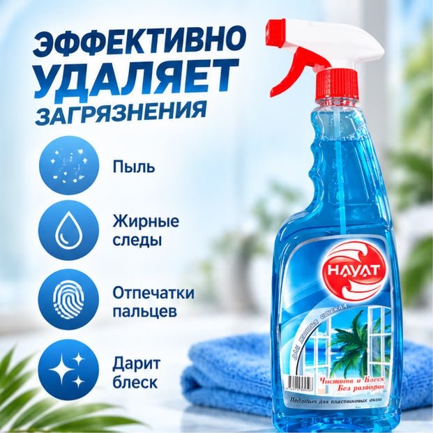 Спрей Hayat Стеклоочиститель Океан 575 мл купить,552