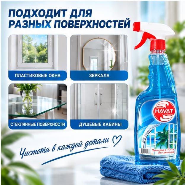 Спрей Hayat Стеклоочиститель Океан 575 мл купить,552