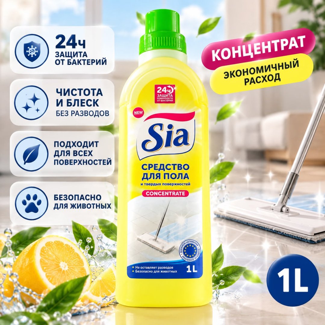 Жидкое средство Sia Цитрусовый микс 1 л купить,989