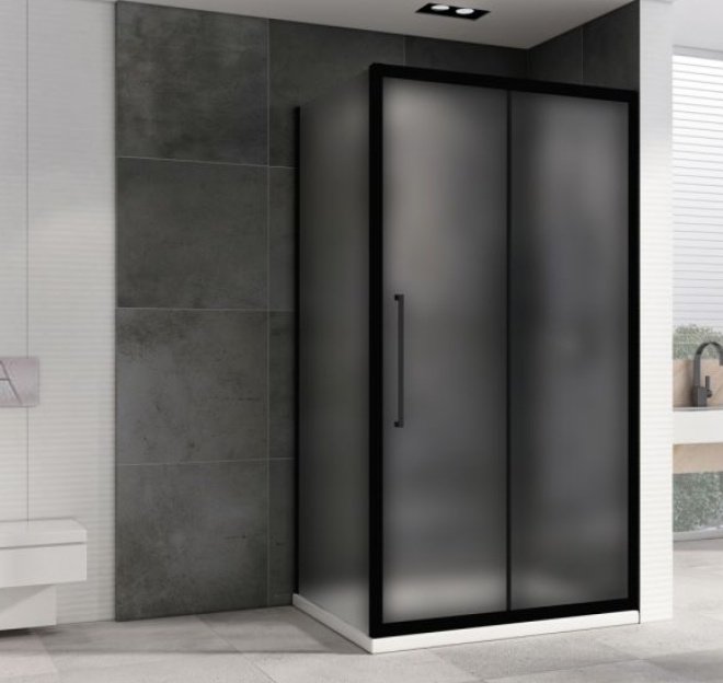 Душевое ограждение Abber двухстенное AG30140BMH-S80BM, 800х1950 мм купить,NaN