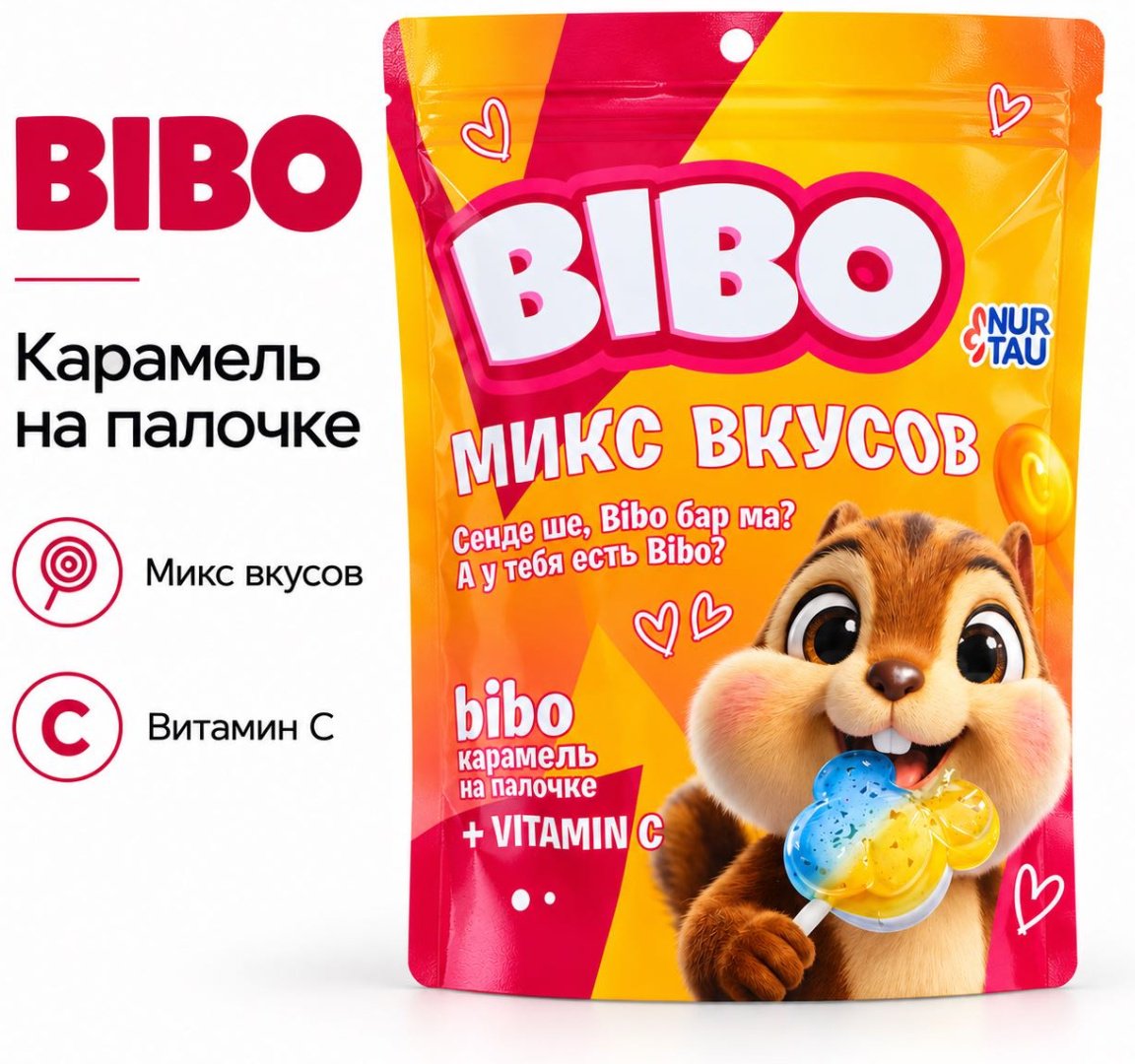 Конфеты карамель BIBO Vitamin C микс 300 г купить,1552