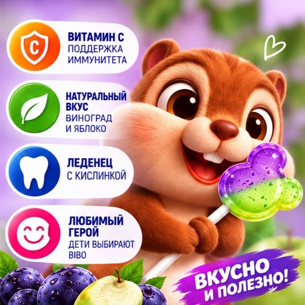 Конфеты карамель BIBO Виноград - яблоко 240 г купить,1996