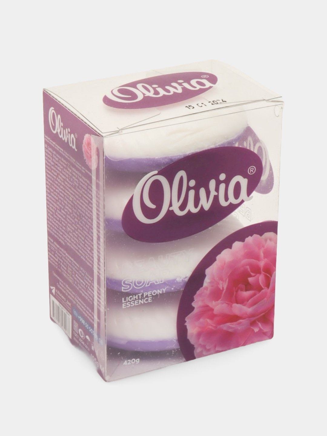 Кусковое мыло туалетное Olivia COSMETIC Пион 420 г купить,1688