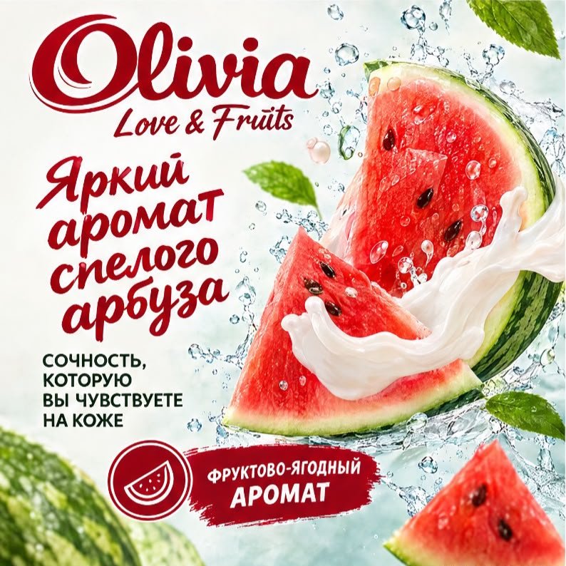 Кусковое мыло туалетное Olivia Сочный сладкий арбуз арбуз 140 г по 6 шт купить,2649