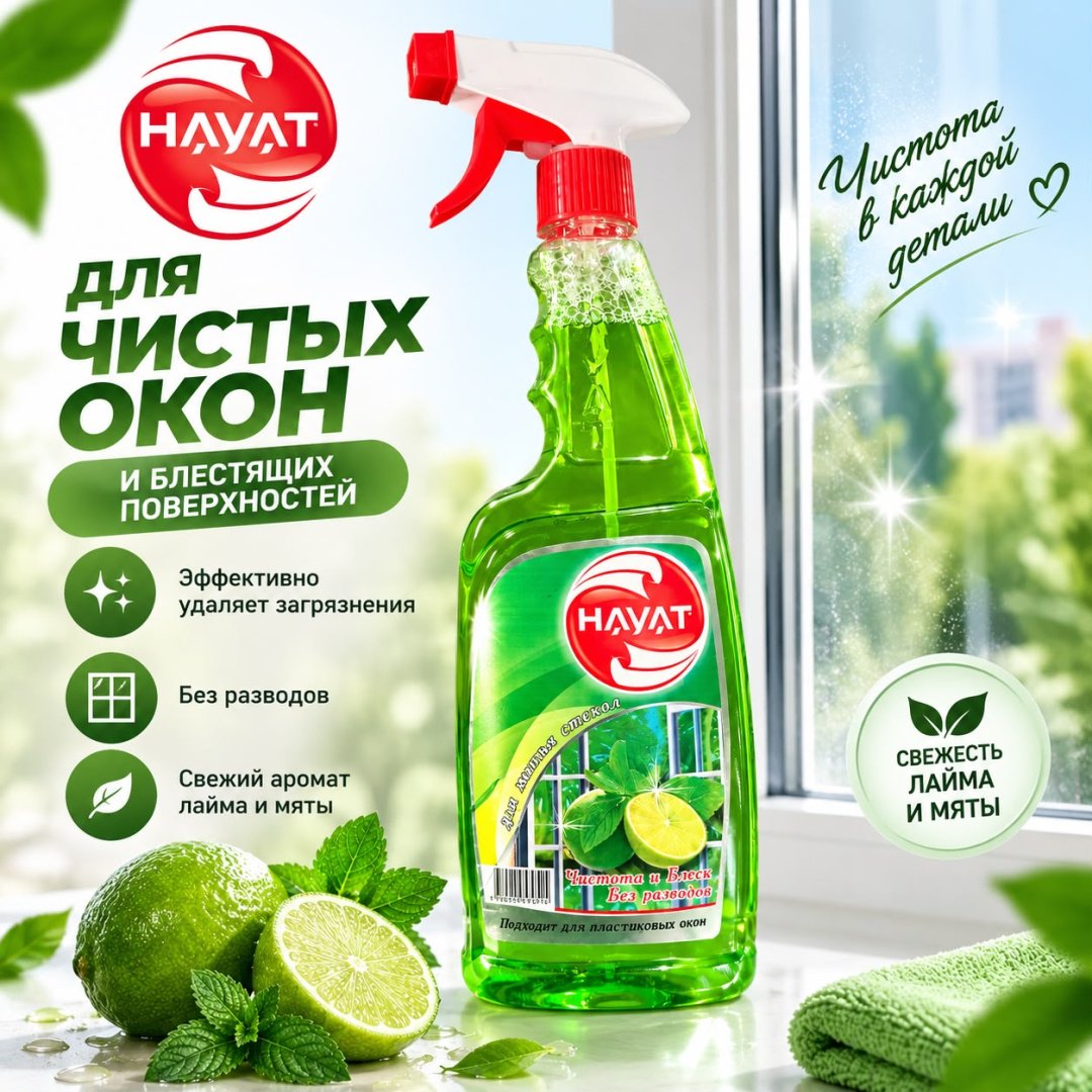 Спрей Hayat Стеклоочиститель Лайм мята 575 мл - ForteMarket Спрей Hayat Стеклоочиститель Лайм мята 575 мл купить,552