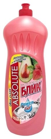 Absolut гель для посуды Блик Авокадо+Клубника 1 л купить,894