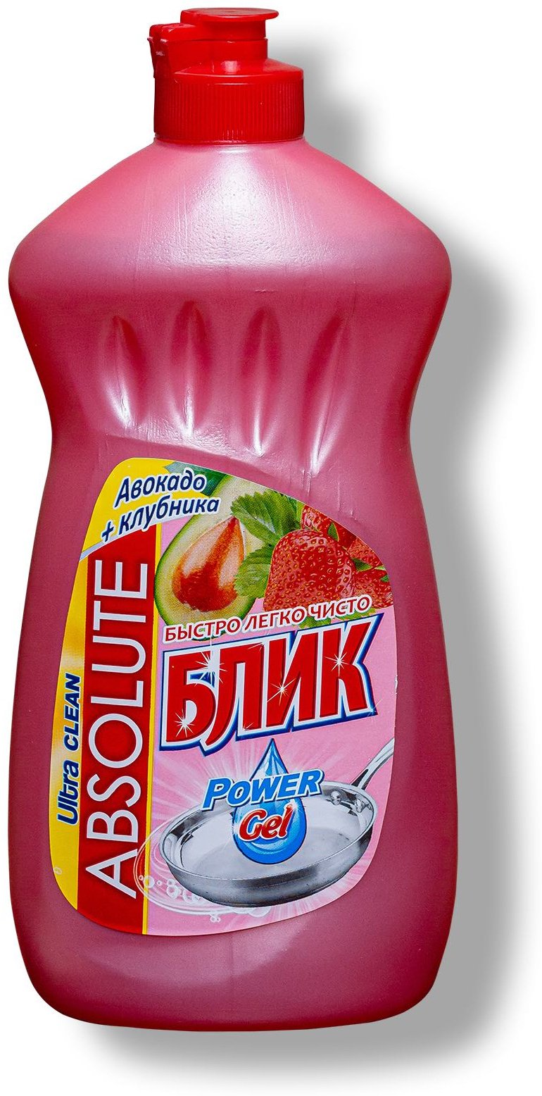 Absolut жидкое гель для посуды Блик Авокадо+Клубника 0.5 л купить,632