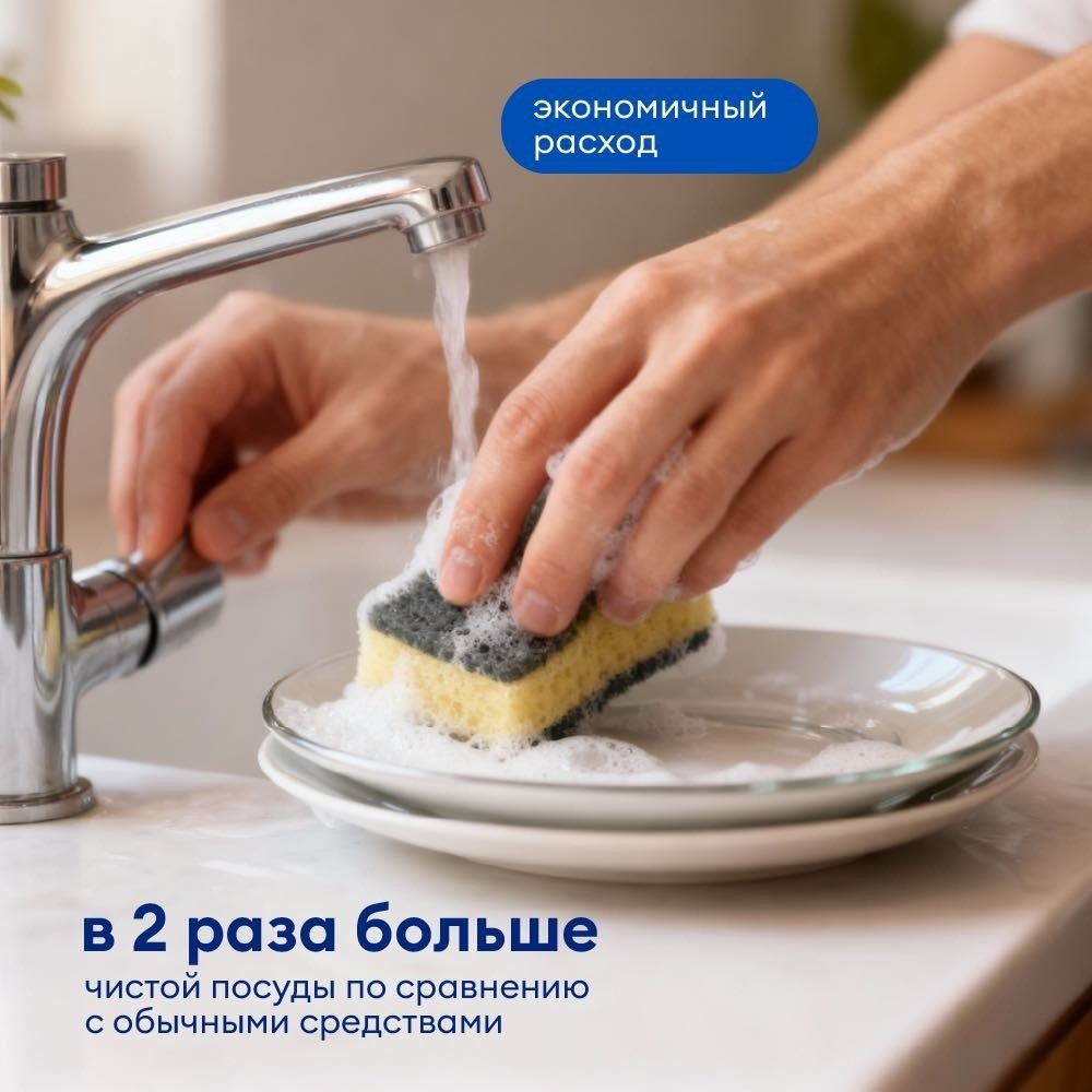 Absolut гель для посуды Блик Авокадо+Клубника 1 л купить,894