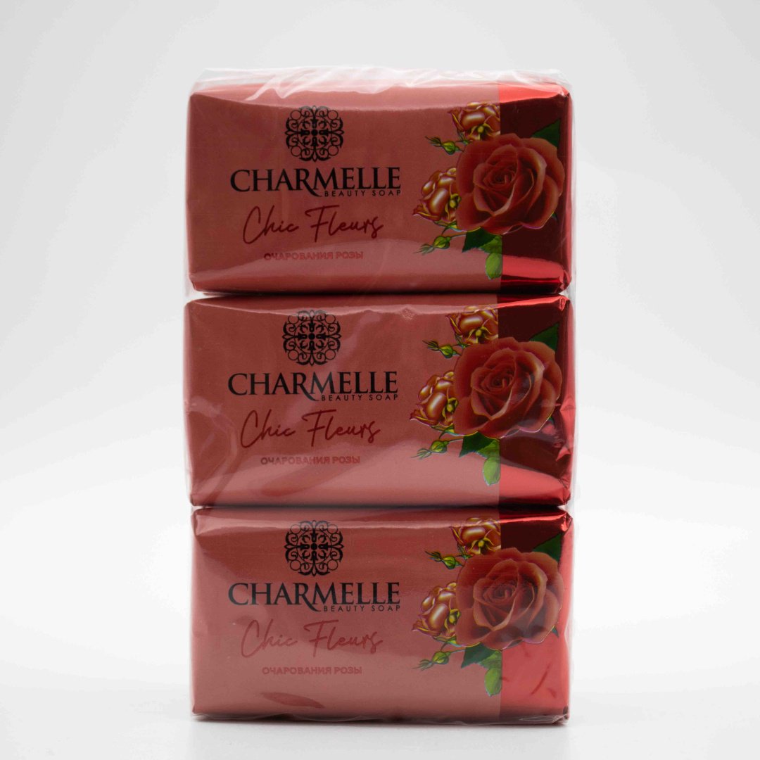 Кусковое мыло туалетное Charmelle Очарования Розы роза 140 г по 6 шт купить,2699