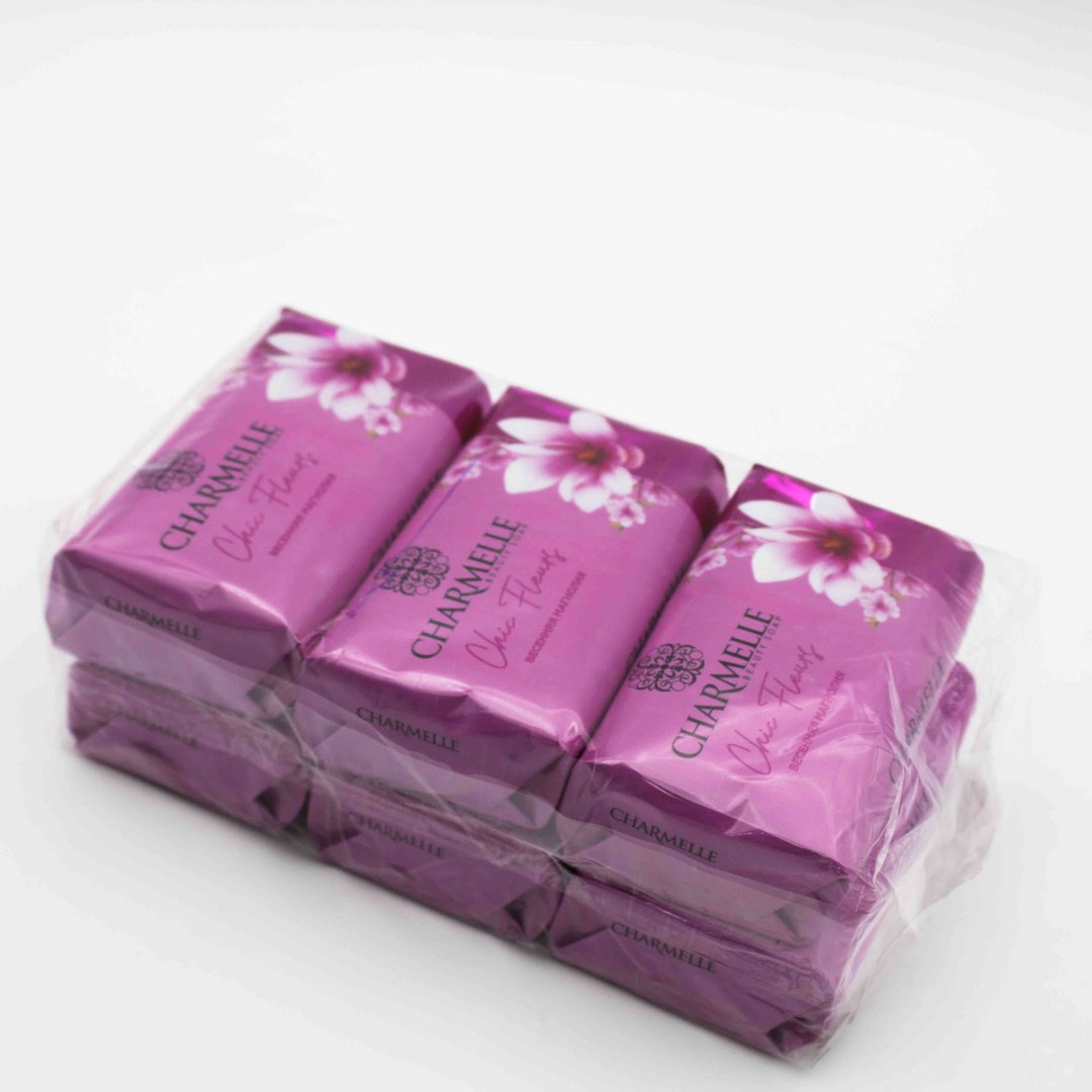Кусковое мыло туалетное Charmelle Chic Fleurs Весенняя магнолия 140 г по 6 шт купить,2699