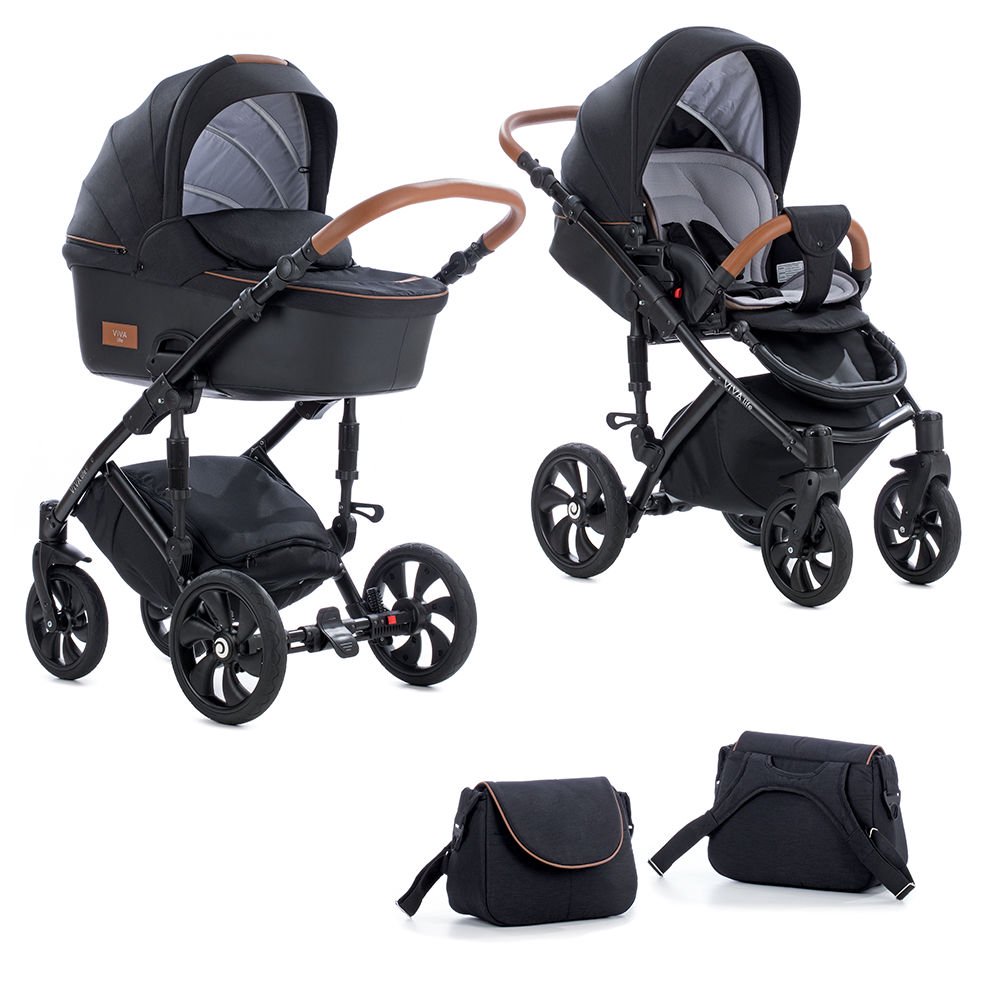 Коляска 2 в1 Tutis Viva Life 692070 Black черная купить,NaN