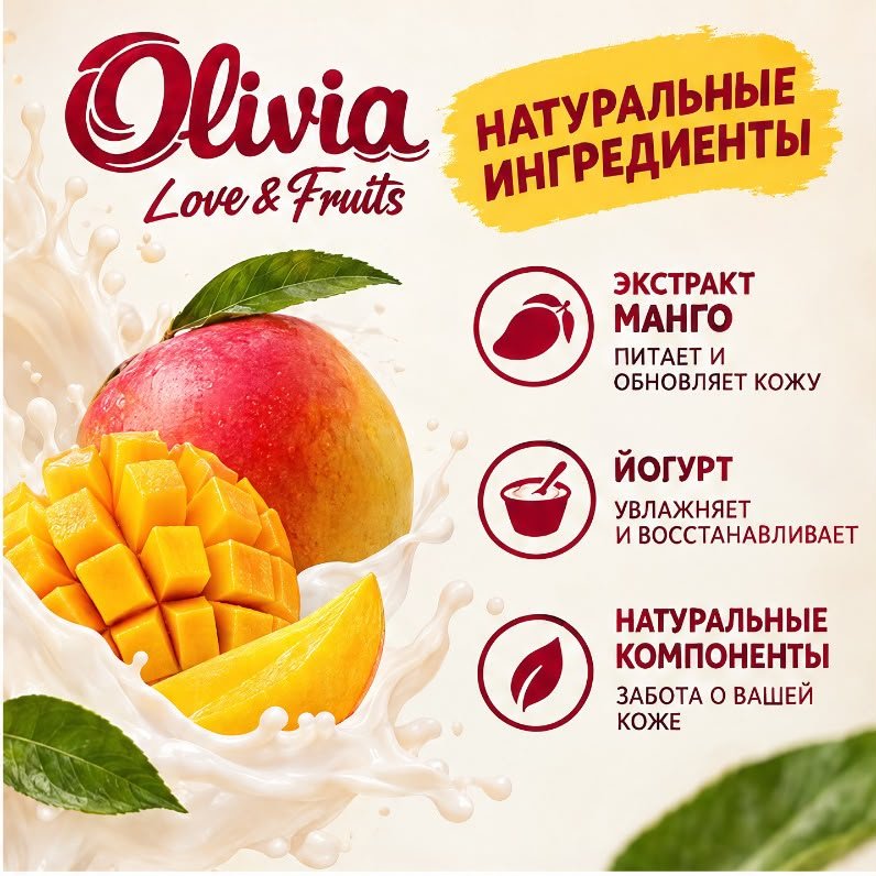 Кусковое мыло туалетное Olivia Балийское сочное манго манго 140 г по 6 шт купить,2649