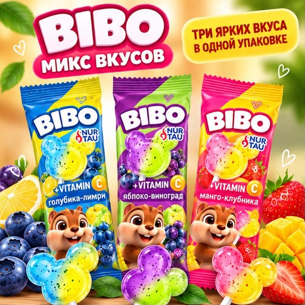 Конфеты карамель BIBO Микс 240 г купить,1996