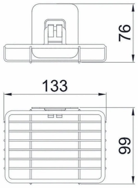 Potato мыльница P2802-1 1 шт, металл купить,30900