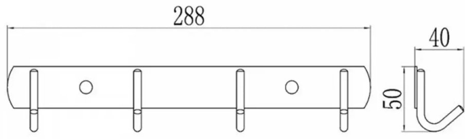 Potato держатель P141-4BL 1 шт, металл купить,30300
