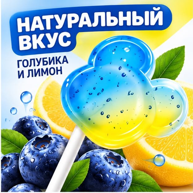 Конфеты карамель BIBO голубика - лимон 240 г купить,1996