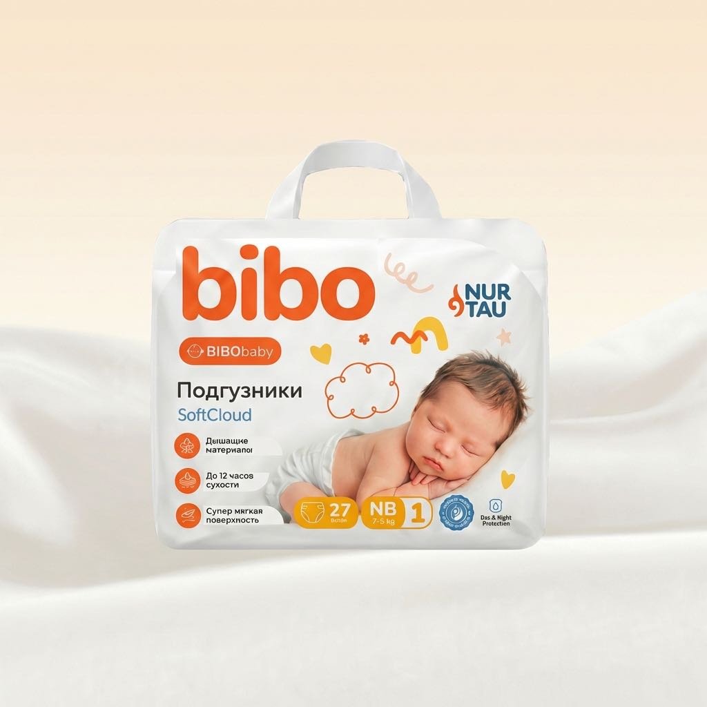 Подгузники Bibo SoftCloud NB, 1, 27 шт купить,2758