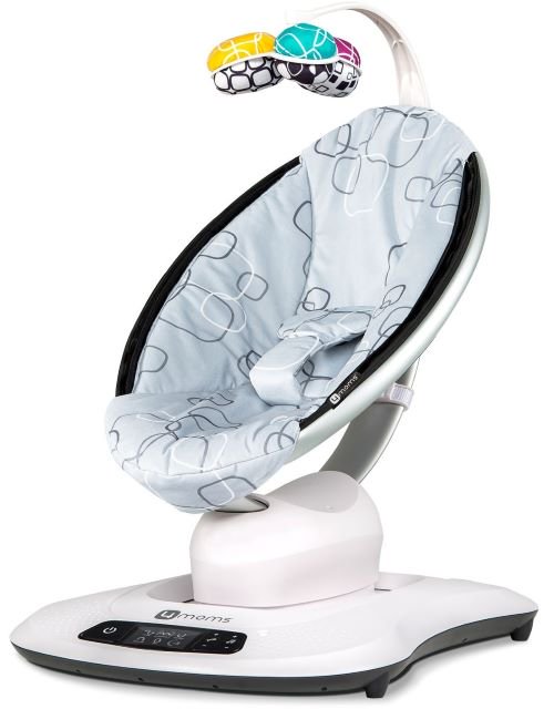 Кресло-качалка 4moms MamaRoo4 Plush серебристая купить,NaN