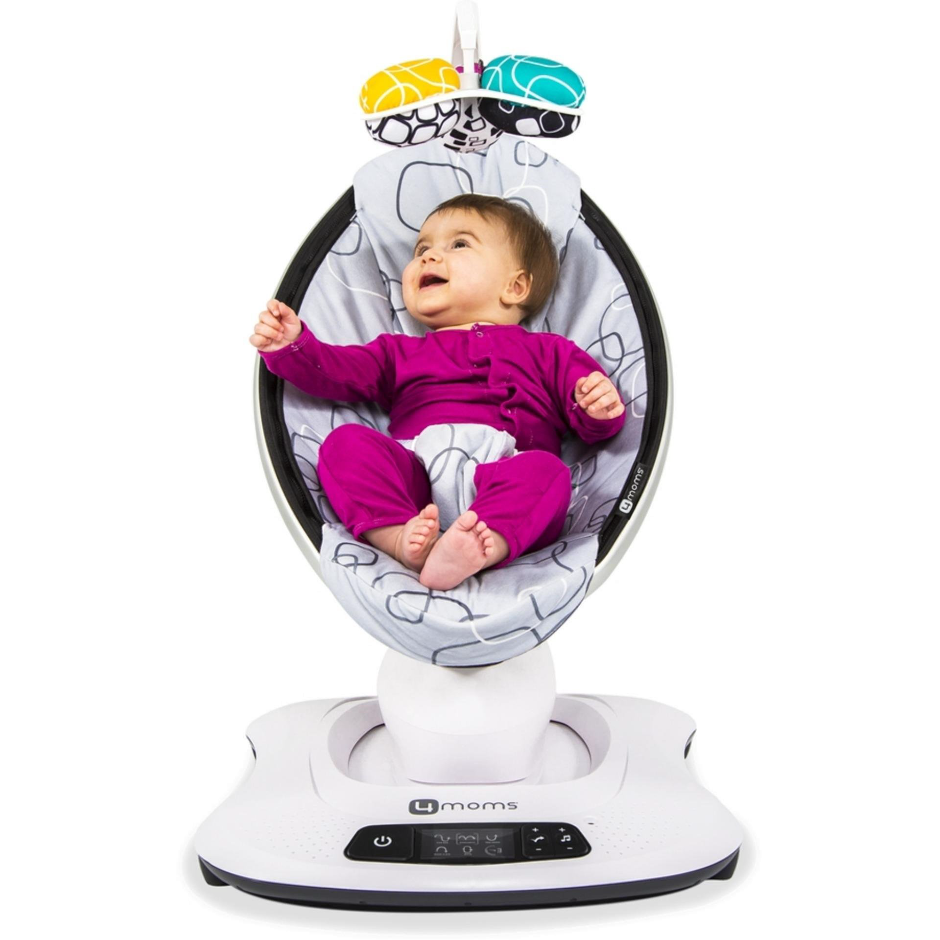 Кресло-качалка 4moms MamaRoo4 Plush серебристая купить,NaN