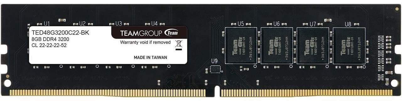 Оперативная память Team Group TED48G3200C2201/BK 8Gb BOX