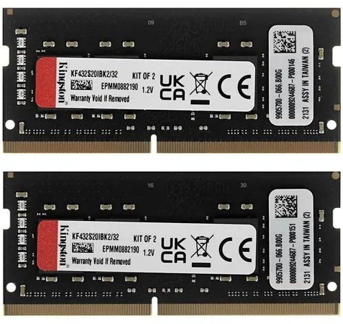 Оперативная память Kingston KF432S20IBK2/32 32 Гб купить,311459