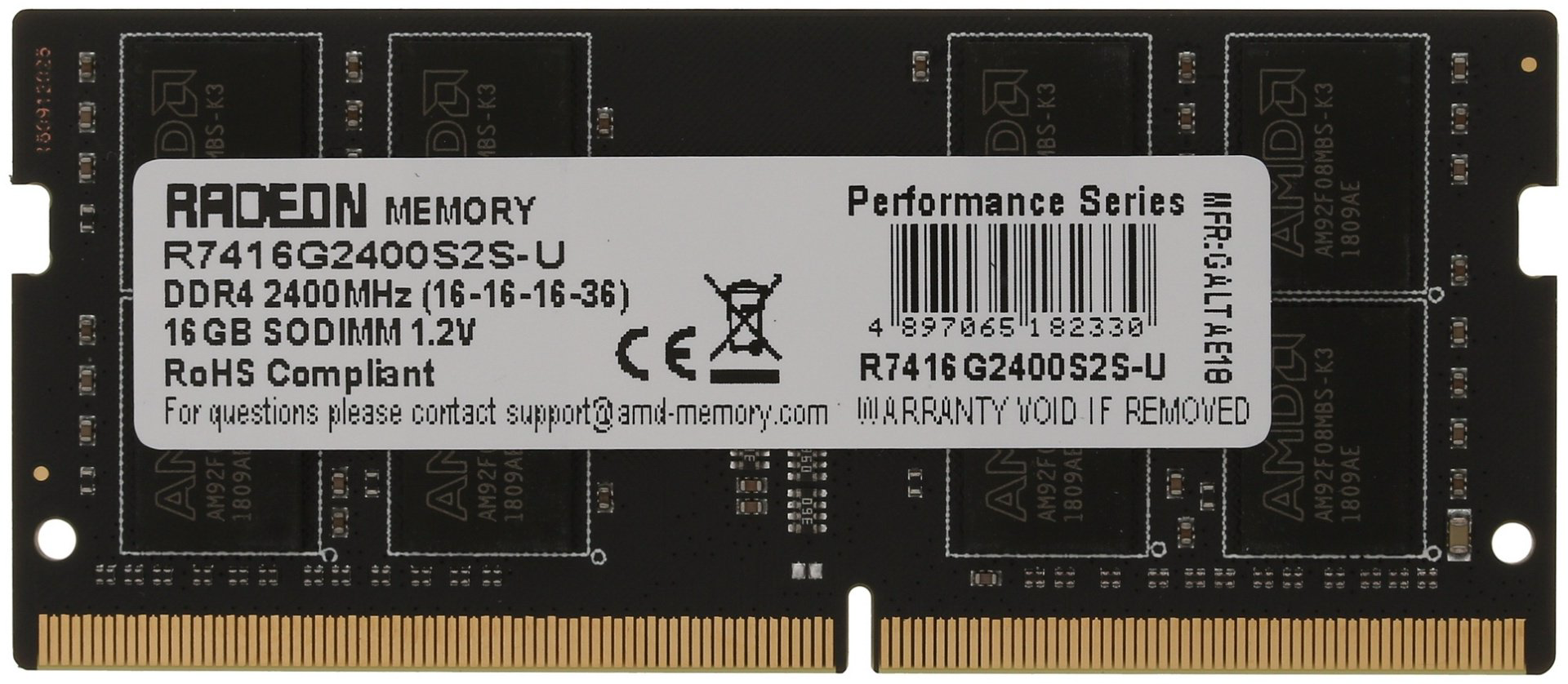 Оперативная память AMD Radeon R7416G2400S2S-U 16 Гб