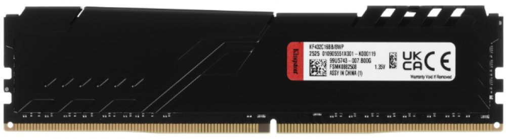 Оперативная память Kingston FURY Beast Black (KF432C16BB/8WP) 8 Гб купить,51390
