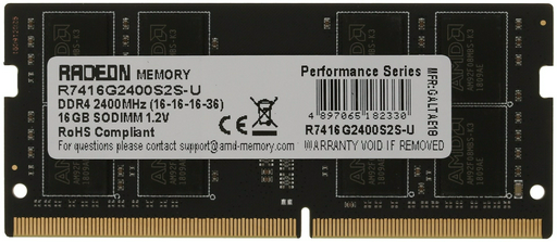 Оперативная память AMD Radeon R7416G2400S2S-U 16 Гб
