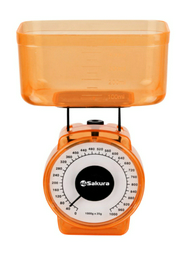 Весы кухонные Sakura SA-6018A оранжевые