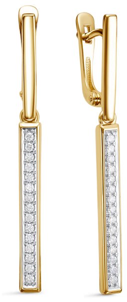 Серьги IMPERIAL С0966-0320 вес 4.06 г золото, бриллиант купить,NaN