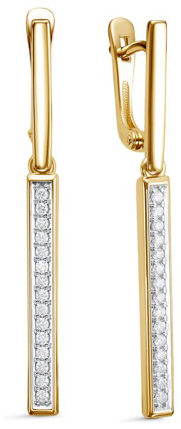 Серьги IMPERIAL С0966-0320 вес 4.06 г золото, бриллиант купить,NaN