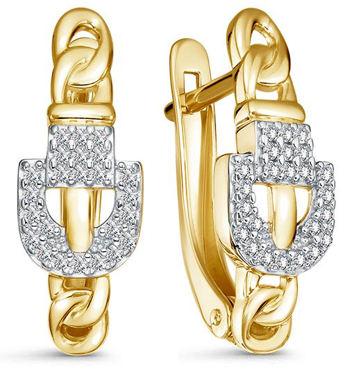 Серьги IMPERIAL С3683-0320 вес 2.76 г золото, бриллиант купить,480174
