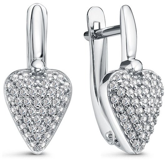 Серьги IMPERIAL С3507-0220 вес 3.22 г золото, бриллиант купить,681625