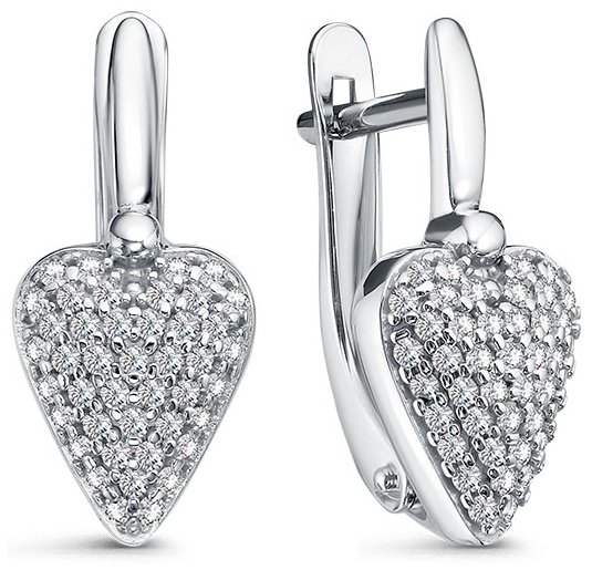 Серьги IMPERIAL С3507-0220 вес 3.22 г золото, бриллиант купить,681625