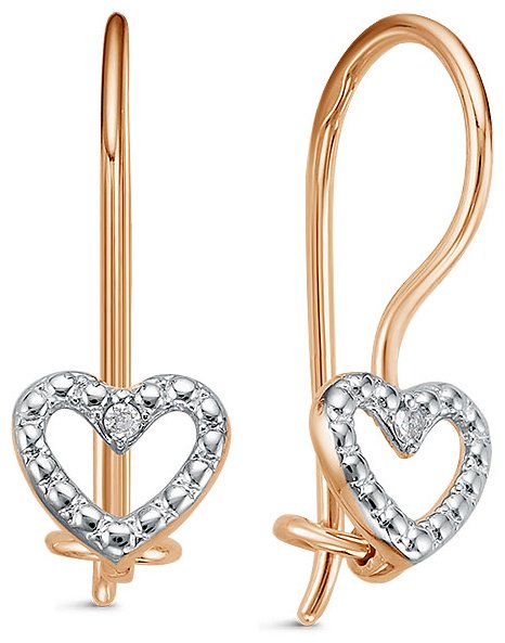 Серьги IMPERIAL С2900-320 вес 0.82 г золото, бриллиант купить,141550