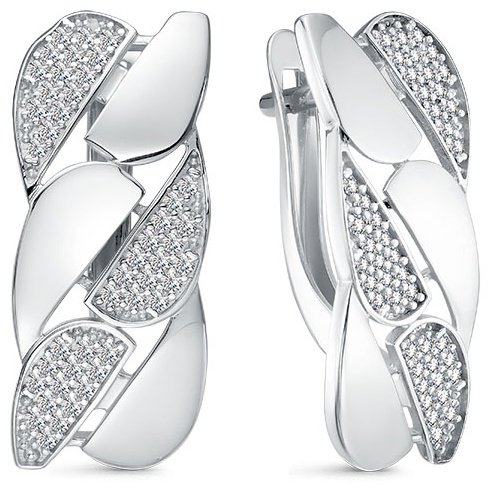 Серьги IMPERIAL С3679-0220 вес 4.06 г золото, бриллиант купить,821892