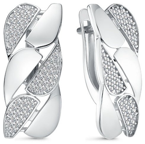 Серьги IMPERIAL С3679-0220 вес 4.06 г золото, бриллиант купить,821892