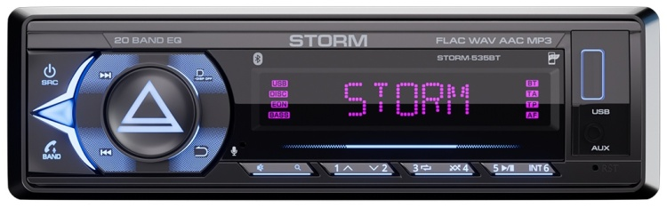  AurA Storm-535BT 1 DIN универсальная
