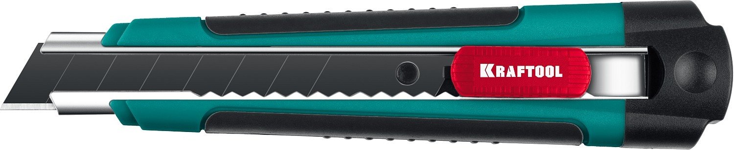 Канцелярский нож Kraftool KRAFTOOL 18 мм, нож с сегментированным лезвием мультиколор