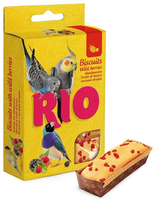 Лакомство RIO бисквиты с лесными ягодами для птиц 35 г