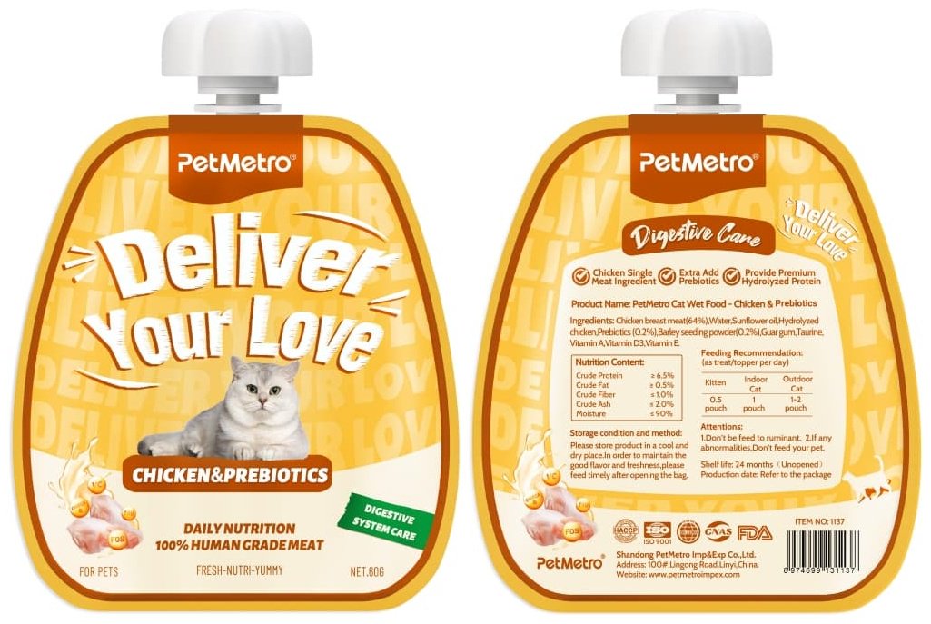 Лакомство PetMetro пюре курица 60 г 1 шт